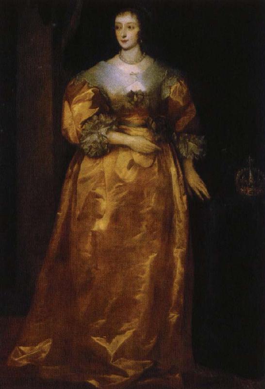 anthonis van dyck henrietta av frankrike, englands drottning oil painting image